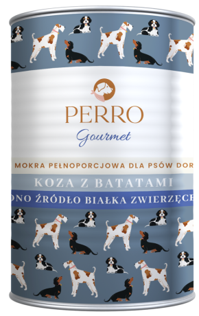 Perro Gourmet Adult Mokra Karma z kozą i batatami dla psa 400g
