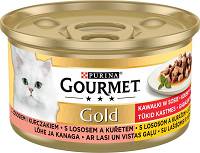 Gourmet CAT Gold Karma mokra z łososiem i kurczakiem (sos) op. 85g