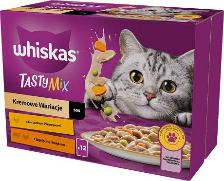 Whiskas CAT Adult Karma mokra kremowe wariacje (sos) op. 12x85g