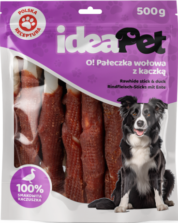 IdeaPet O! Pałeczka Przysmak z wołowiną i kaczką dla psa op. 500g