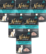 Nekko Supreme Adult Mokra Karma z tuńczykiem i makrelą dla kota 12x70g PAKIET