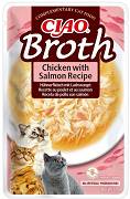 Inaba Ciao Broth Chicken&Salmon Recipe Karma mokra z kurczakiem i łososiem dla kota op. 40g