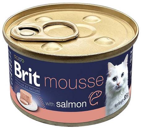 Brit Premium CAT Mousse Salmon Mokra Karma z łososiem 85g