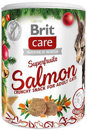 Brit Care Christmas Superfruits Salmon Przysmak z łososiem dla kota op. 100g