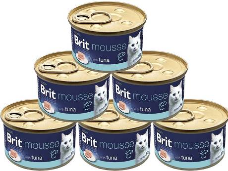 Brit Premium CAT Mousse Tuna Mokra Karma z tuńczykiem 12x85g PAKIET