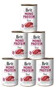 Brit Mono Protein DOG Adult Beef Karma mokra z wołowiną op. 6x400g PAKIET