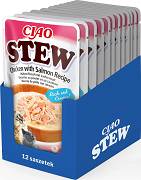 Inaba Ciao Stew Chicken with Salmon Karma z kurczakiem i łososiem dla kota 12x40g PAKIET