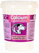 Calcium Fioletowy z glukozaminą suplement diety w proszku dla psa 400g