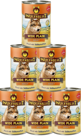 Wolfsblut DOG Adult Wide Plain Karma mokra op. 6x395g PAKIET
