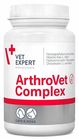 VetExpert ArthroVet HA COMPLEX preparat na stawy dla psa i kota op. 90 tab.