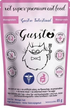 Gussto Vet CAT Gastro Intestinal Monoprotein Karma mokra op. 85g