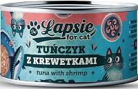 Łapsie Adult Mokra Karma z tuńczykiem i krewetkami dla kota 80g