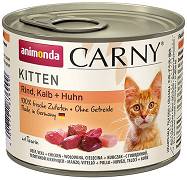 Animonda Carny CAT Kitten Karma mokra z wołowiną, cielęciną i kurczakiem op. 200g