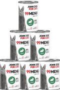 John Dog for Cats Adult 99 MENU Rabbit Mokra Karma z królikiem dla kota 6x400g PAKIET