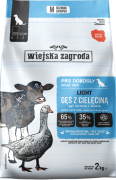 Wiejska Zagroda Light Medium Sucha Karma z gęsią i cielęciną dla psa 2kg