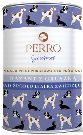 Perro Gourmet Adult Mokra Karma z Bażantem i gruszką dla psa 400g
