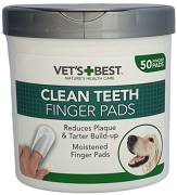 Vet's Best Clean Teeth Finger Pads Czyściki do zębów dla psa i kota op. 50szt.