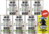 John Dog Adult Pure Black Sensi Hypoallergenic Horse Karma z koniną dla psa op. 6x400g PAKIET + GRATIS