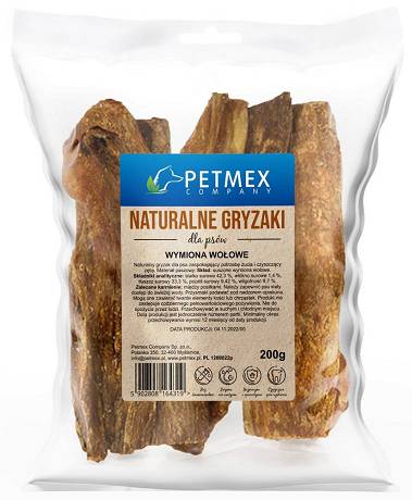 Petmex Wymiona wołowe Gryzak dla psa op. 200g