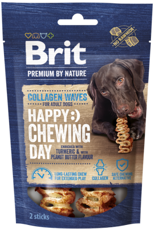 Brit Premium Happy Snacks Chewing Day Collagen Waves Przysmak dla psa 2szt.