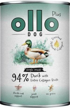 Ollo Plus Duck with Collagen Dog Adult Mokra Karma z kaczką i kolagenem dla psa 800g