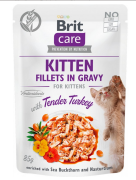 Brit Care CAT Kitten Fillets in Gravy Turkey Karma mokra z indykiem op. 85g