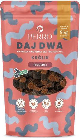 Perro DAJ DWA Przysmaki z królikiem dla psa 85g