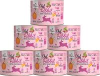 Syta Micha CHEF Junior Rabbit Karma Mokra z królikiem i warzywami dla psa 6x200g PAKIET