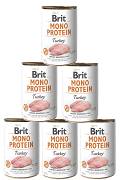 Brit Mono Protein DOG Adult Turkey Karma mokra z indykiem op. 6x400g PAKIET