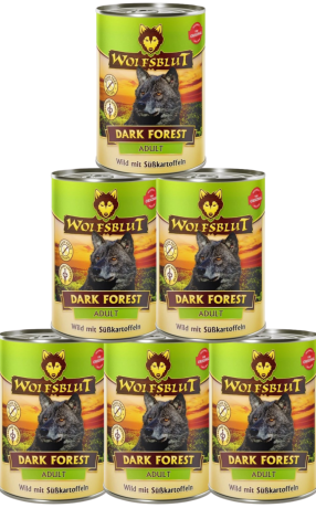 Wolfsblut DOG Adult Dark Forest Karma mokra op. 6x395g PAKIET