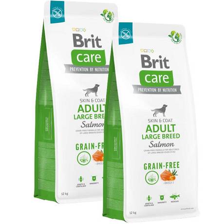 Brit Care DOG Adult Large Breed Salmon Karma sucha op. 2x12kg DWU-PAK