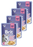 Brit Premium CAT with Chicken Fillets for Adult Cats Jelly Karma mokra z kurczakiem op. 12x85g PAKIET