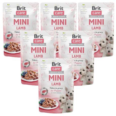 Brit Care Mini DOG Puppy Lamb Karma mokra z jagnięciną op. 24x85g PAKIET