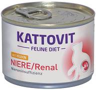 Kattovit CAT Feline Diet Niere/Renal (Huhn) Karma mokra z kurczakiem op. 185g WYPRZEDAŻ