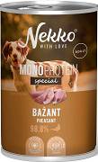 Nekko Monoprotein Special Adult Mokra Karma z bażantem dla psa 400g