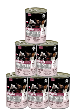 Pet Republic Adult Mokra Karma Monoproteina z wołowiną dla psa 10x400g PAKIET