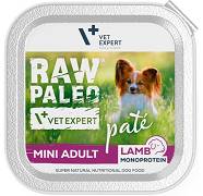 VetExpert Raw Paleo Pate Adult Mini Mokra Karma z jagnięciną dla psa 150g