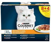 Gourmet CAT Perle Adult Mix smaków Karma mokra op. 12x85g (8+4 GRATIS)