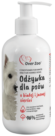 Over Zoo Odżywka dla psów o białej i jasnej sierści op.240ml