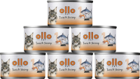 Ollo nr 1 Tuna&Shrimp Karma z tuńczykiem i krewetkami w sosie dla kota 24x70g PAKIET