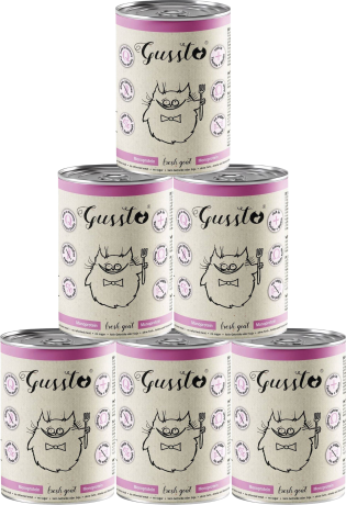 Gussto CAT Fresh Goat Mokra Karma z koziną dla kota op. 6x400g PAKIET