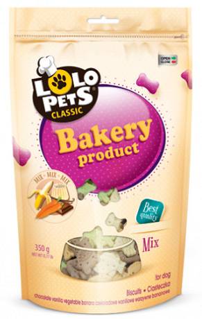 LoLo Pets Ciastka zwierzątka Mix smaków dla psa op. 350g nr kat. 80802