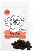 Paka Zwierzaka PEPE mini chunkies Roe Deer Przysmak z sarniny dla psa op. 70g WYPRZEDAŻ