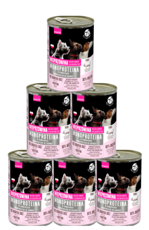 Pet Republic Adult Mokra Karma Monoproteina z wieprzowiną dla psa 10x400g PAKIET