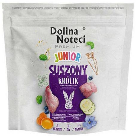 Dolina Noteci Premium Junior Suszona Karma z królikiem dla szczeniaka 1kg