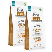 Brit Care DOG Senior&Light Grain-Free Salmon Karma sucha z łososiem op. 2x12kg DWU-PAK