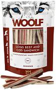 Woolf Long Beef and Cod Sandwich Przysmak z wołowiną i dorszem dla psa op. 100g