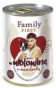 Family First DOG Adult Karma mokra Wołowina z marchewką op. 400g WYPRZEDAŻ