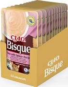 Inaba Ciao Bisque Tuna with Salmon Recipe Karma dla kota 12x40g PAKIET