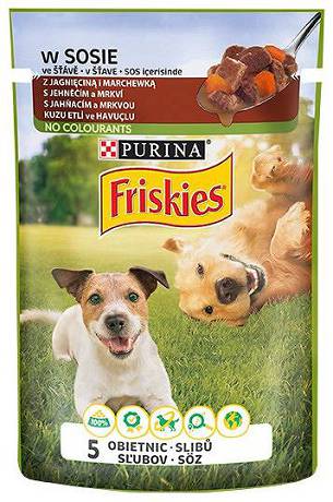 Friskies DOG Adult Karma mokra z jagnięciną (sos) op. 100g
